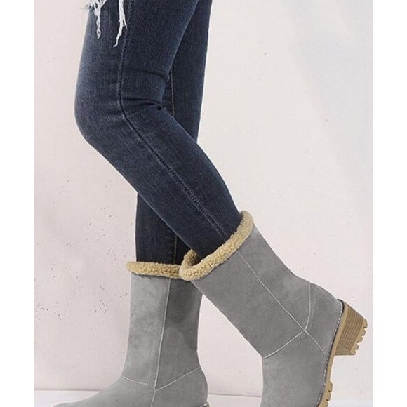 Azura Exchange Fleece Lined Winter Boots - Picture 4 of 6